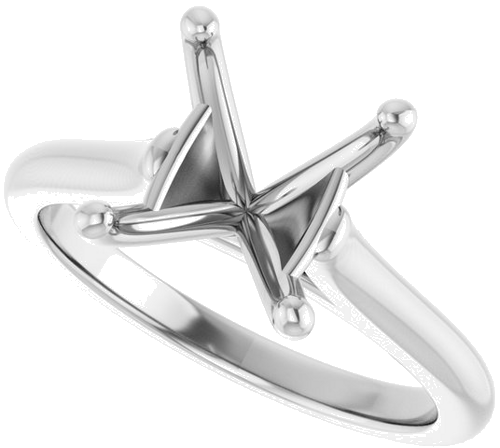 Sužadėtuvių Žiedas „Accented“ 950 Platinos Oval 11mm x 9mm (5)