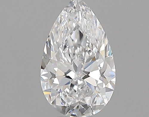 0.32 carat D-VVS2 Natūralus Pear Deimantas (1)