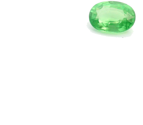 0.45 carat GREEN Oval Garnet (1)