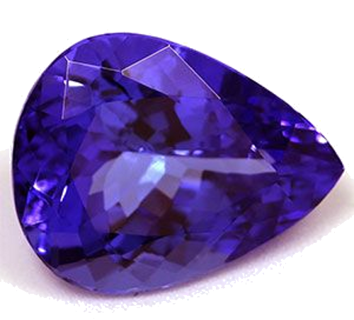 3.28 carat BLUE Pear Tanzanite (1)