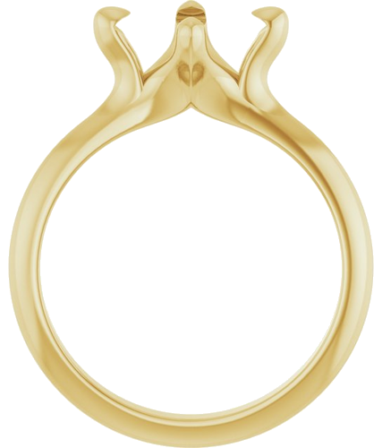 Sužadėtuvių Žiedas „Claw-Prong Solitaire“ 14k yellow gold Oval 9mm x 7mm (2)