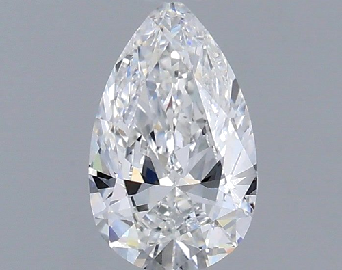 0.52 carat E-VVS1 Natūralus Pear Deimantas (1)