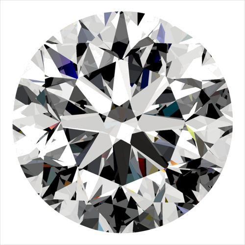 0.5 carat G-VS2 Very Good cut Natūralus Round Deimantas (1)