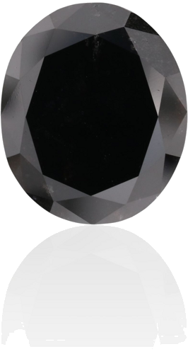 5.39 carat Fancy Black-VVS2 Natūralus Oval Deimantas (1)