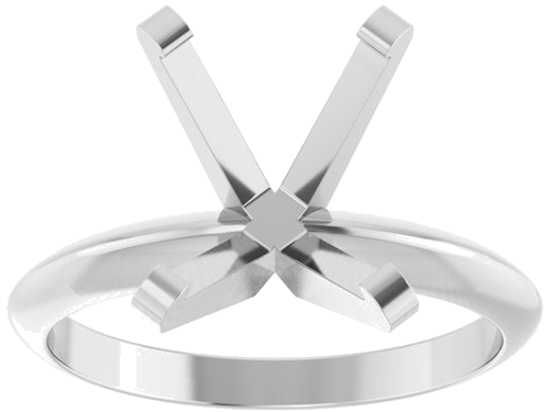 Sužadėtuvių Žiedas „Solitaire“ 14k white gold Oval 11mm x 9mm (3)