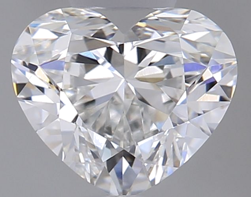 0.51 carat F-VVS2 Natūralus Heart Deimantas (1)