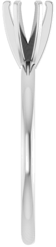 Sužadėtuvių Žiedas „Solitaire“ 14k white gold Round 4.1mm (4)