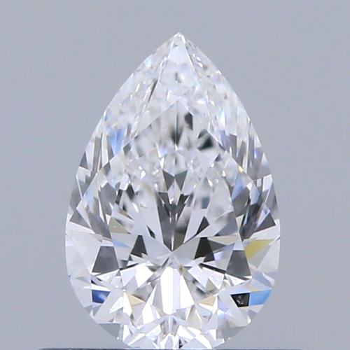 0.5 carat D-VS2 Natūralus Pear Deimantas (1)