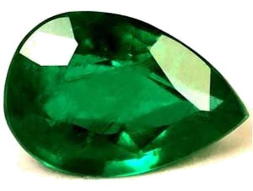 0.68 carat GREEN Pear Smaragdas (1)