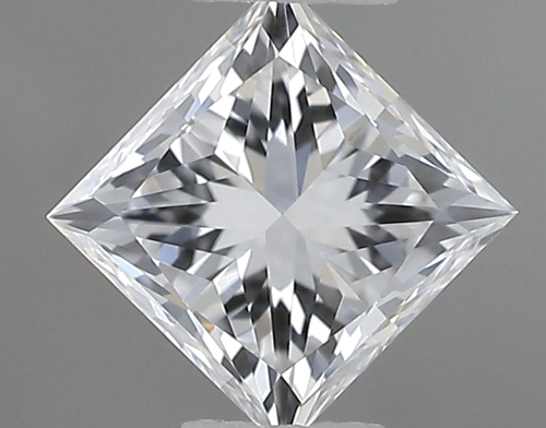 0.5 carat F-VVS1 Natūralus Princess Deimantas (1)