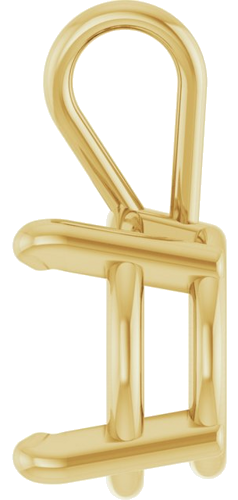 Pakabukas „Round 4-Prong Basket“ 14k yellow gold Round 9mm (3)
