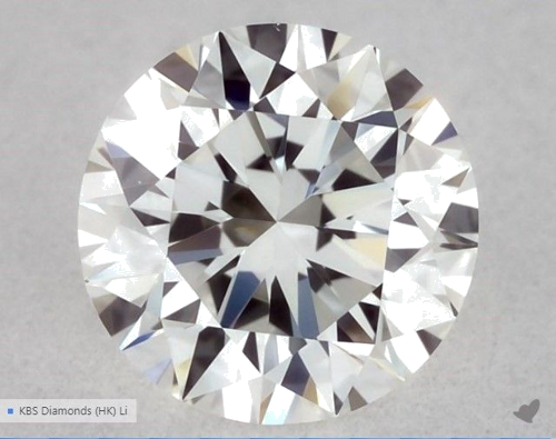0.55 carat G-VVS2 Excellent cut Natūralus Round Deimantas (1)