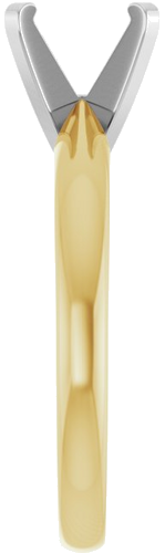 Sužadėtuvių Žiedas „Solitaire“ 14k yellow/white gold Square 5.5mm (4)