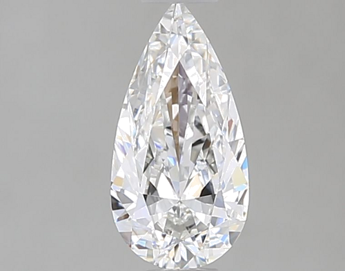 0.5 carat F-VVS2 Natūralus Pear Deimantas (1)