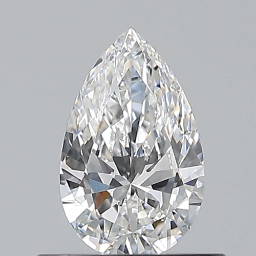 0.5 carat E-VVS2 Natūralus Pear Deimantas (1)