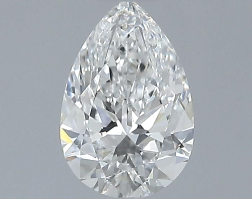 0.6 carat F-VVS1 Natūralus Pear Deimantas (1)