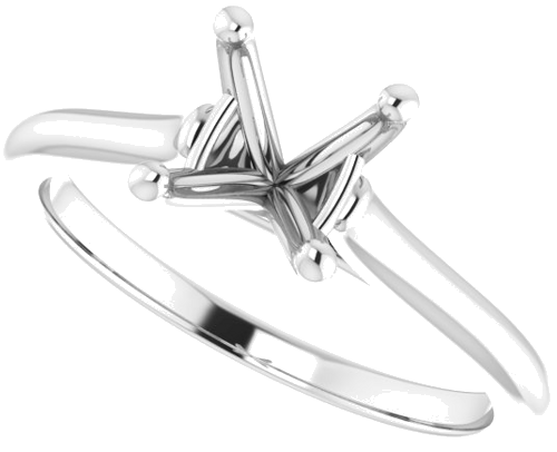 Sužadėtuvių Žiedas „Solitaire“ 950 Platinos Round 7mm (5)