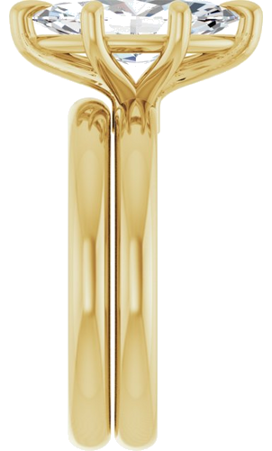 Sužadėtuvių Žiedas „Claw-Prong“ 14k yellow gold Marquise 13mm x 6.5mm (9)