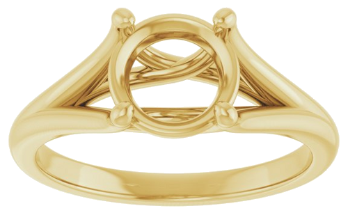 Sužadėtuvių Žiedas „Solitaire“ 14k yellow gold Round 7.4mm (3)