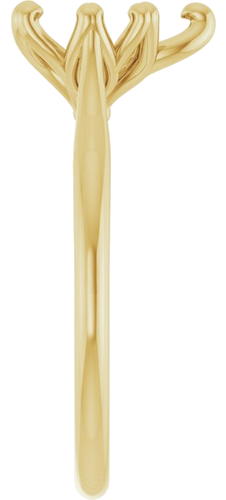Sužadėtuvių Žiedas „Cathedral-Style Solitaire“ 14k yellow gold Pear 9mm x 6mm (4)