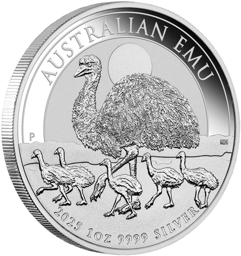 1 oz Emu 2025 Australija sidabrinė moneta (3)