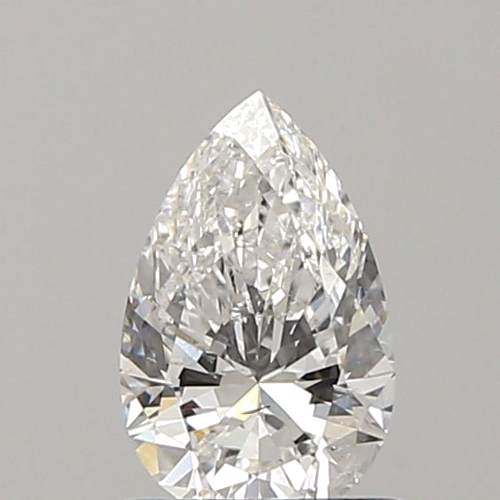 0.7 carat F-SI1 Natūralus Pear Deimantas (1)
