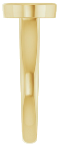Sužadėtuvių Žiedas „Bezel-Set Solitaire“ 14k yellow gold Oval 11.5mm x 8mm (4)