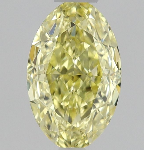 0.46 carat Fancy Intense Yellow-IF Natūralus Oval Deimantas (1)