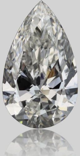 0.3 carat D-VVS1 Natūralus Pear Deimantas (1)