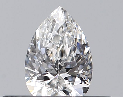 0.28 carat F-VVS2 Natūralus Pear Deimantas (1)