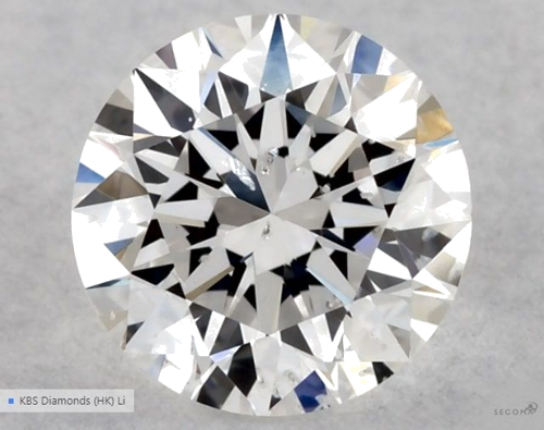 0.5 carat E-SI2 Excellent cut Natūralus Round Deimantas (1)