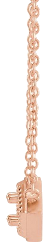 Pakabukas „Geometric“ 14k rose gold Round 4mm (2)