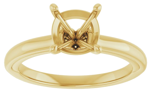 Sužadėtuvių Žiedas „Solitaire“ 18k yellow gold Cushion 7mm (3)
