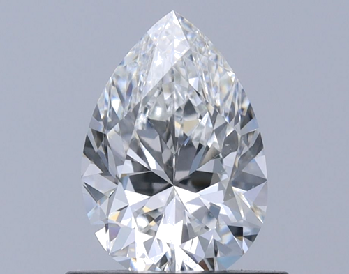 0.7 carat F-VS2 Natūralus Pear Deimantas (1)