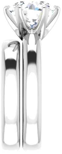Sužadėtuvių Žiedas „Solitaire“ 950 Platinos Round 9.4mm (9)