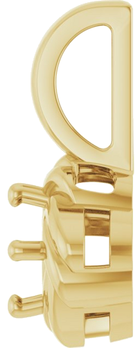 Pakabukas „Knot“ 14k yellow gold Round 4.5mm (3)