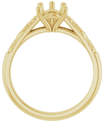 Sužadėtuvių Žiedas „Solitaire“ 10k yellow gold Pear 8mm x 6mm (2)