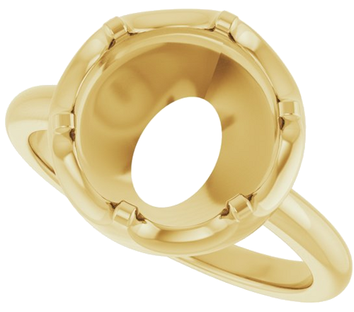 Sužadėtuvių Žiedas „Solitaire“ 14k yellow gold Round 10mm (5)