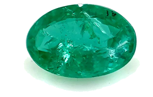 0.36 carat GREEN Oval Smaragdas (1)