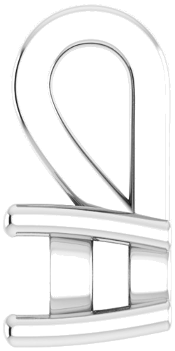 Pakabukas „Solitaire“ 585 Baltojo Aukso Round 3.2mm (3)
