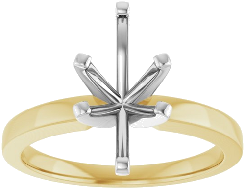 Sužadėtuvių Žiedas „Solitaire“ 14k yellow/white gold Marquise 12mm x 6mm (3)