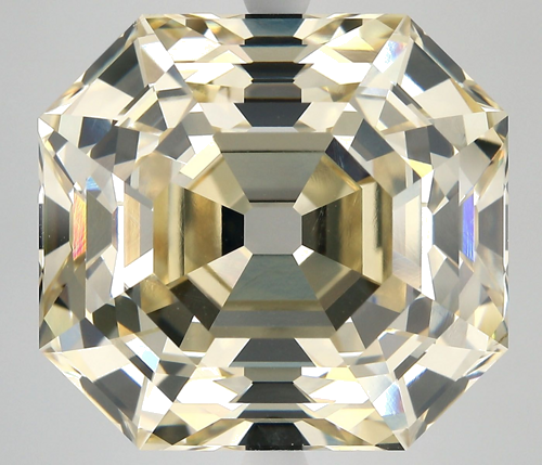 22.79 carat Fancy Light Yellow-VS2 Natūralus Asscher Deimantas (1)
