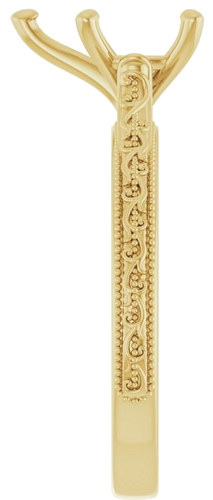 Sužadėtuvių Žiedas „Solitaire“ 585 Geltonojo Aukso Pear Shape 10mm x 7mm (4)