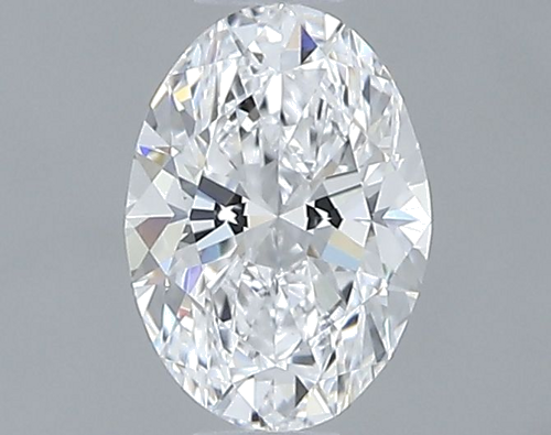 0.51 carat D-VVS2 Natūralus Oval Deimantas (1)