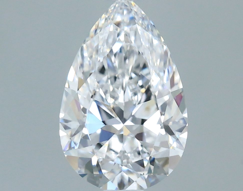 0.7 carat D-VVS1 Natūralus Pear Deimantas (1)