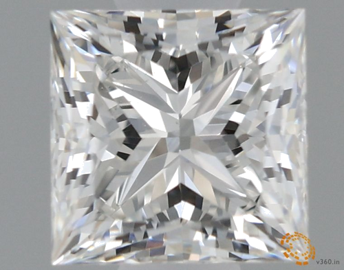 0.5 carat G-VS2 Natūralus Princess Deimantas (1)