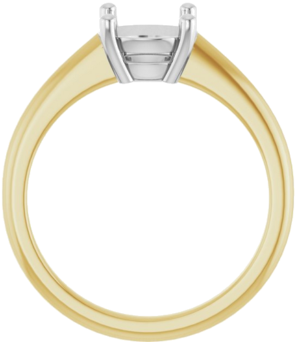 Sužadėtuvių Žiedas „Solitaire“ 14k yellow/white gold Round 7.4mm (2)