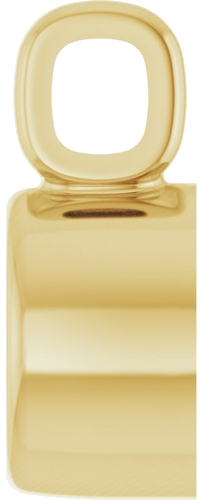 14K Yellow 3 mm Round Bezel-Set Pendant Mounting (3)