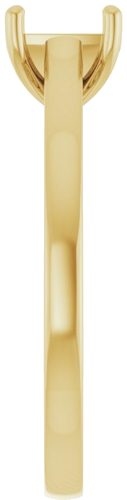 Sužadėtuvių Žiedas „Solitaire“ 14k yellow gold Oval 7mm x 5mm (4)