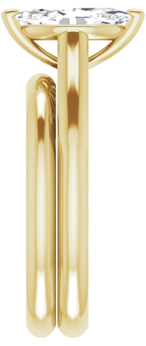 Sužadėtuvių Žiedas „Sculptural“ 14k yellow gold Marquise 10mm x 5mm (9)